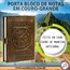 PORTA BLOCO DE NOTAS COM CAPA DE COURO 100 folhas com mens. 11x8cm